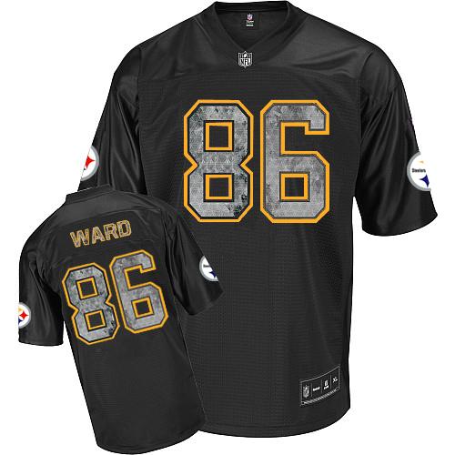 Men's Authentic Hines Ward Reebok Jersey Sideline Black United - #86 Throwback NFL Pittsburgh Steelers